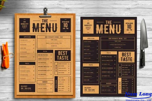 Địa chỉ in menu nhựa giá rẻ TPHCM